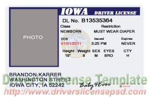 free drivers license photoshop template
